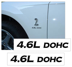 Cobra Fender Emblem Decal Kit - 4.6L DOHC