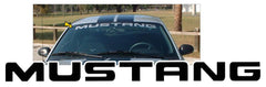 Mustang Windshield Decal - 3" x 40"