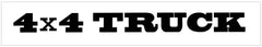 4x4 Truck Windshield Decal - 3" x 36"