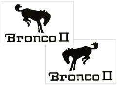 Ford Bronco II Decal Set - 6" x 10"