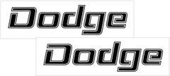 1973-74 Dodge Quarter Panel Decal Set - 3.5" x 17"