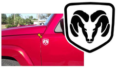 Dodge Ram Head Decal - 2.5" x 2.5"