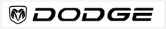 Dodge with Ram Head Windshield Decal - 5" x 40"