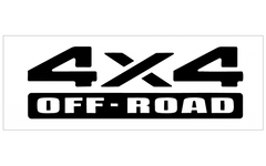 2001 Dodge 1500 2500 3500 Truck - Tailgate Decal - 4X4 OFF - ROAD - One Color Decal
