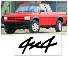 1996 Dodge Dakota - 4x4 - Tailgate Decal