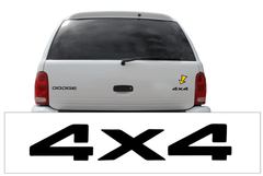 1998-03 Dodge Durango 4X4 Lift Gate Decal - 1" x 5 3/8"