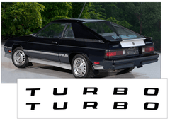 1983-87 Dodge Charger Shelby TURBO Hood Decal Set