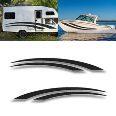 RV Camper Trailer Truck Boat Universal Accent Stripe Decals Graphics 80" - Set of 2