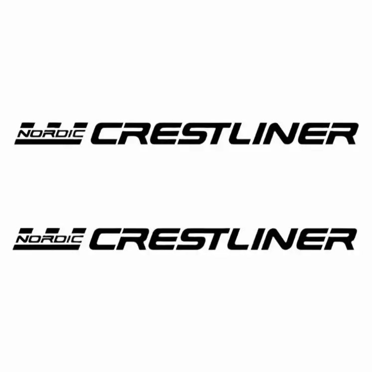 Two instances of 'Nordic Crestliner' logo on a white background
