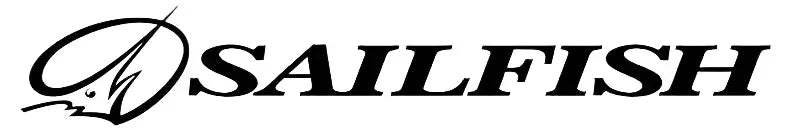 Sailfish logo in black text with a stylized fish icon on a white background