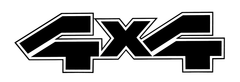 1987-93 Ford Ranger F150 - F350 - 4x4 Decal - 4.25" x 15"