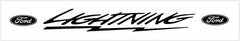 Ford Lightning Windshield Decal with Ovals - 3.75" x 36"