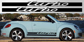 Volkswagen Beetle / Golf Turbo Decal Pair