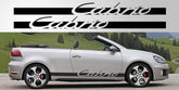Volkswagen Golf Cabrio Decal Pair
