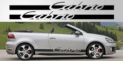 Volkswagen Golf Cabrio Decal Pair