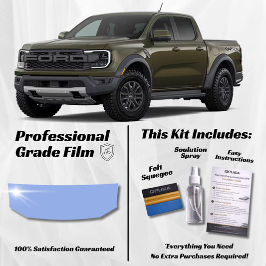 Ford Ranger Raptor (2024-2026) Partial Hood PPF Kit: Off-Road Protection That Lasts