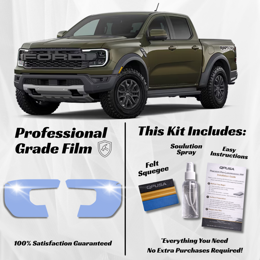 Ford Ranger Raptor (2024-2026) Headlight PPF Kit: Trail-Ready Protection That Stays Invisible
