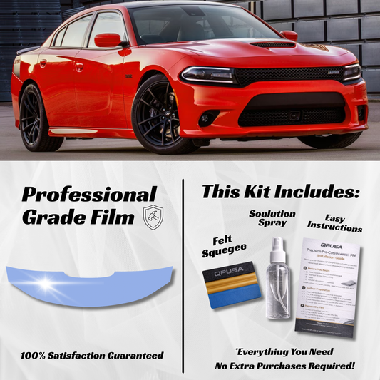 Dodge Charger SRT/Scat Pack Partial Hood PPF Kit (2015-2023): The Smart Way to Shield Your Muscle Sedan