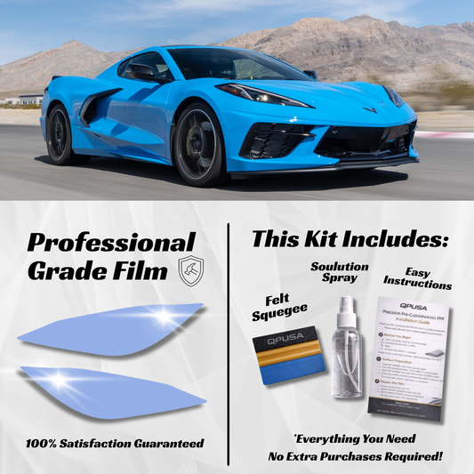 Chevrolet Corvette C8 Headlight PPF Protection Kit: The Smart Way to Preserve Your Supercar's Stare