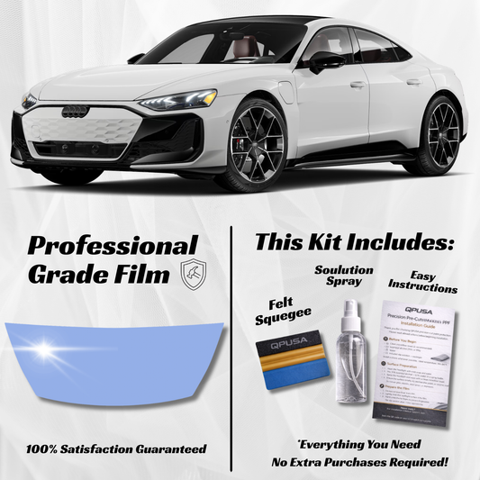 Audi e-tron GT RS Partial Hood PPF Kit: Pre-Cut Paint Protection for Your Electric GT