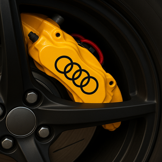 Audi Brake Caliper Decals – Universal Set of 8 (3" to 6") | Quality Prints USA