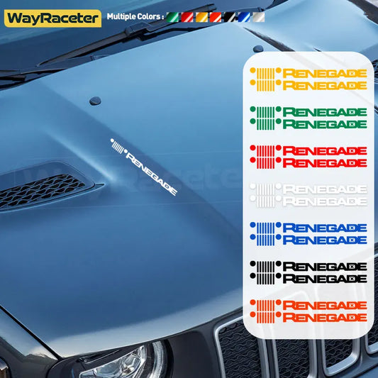 Jeep Renegade Hood & Fender Reflective Decal Kit – Trailhawk & Sport (2-Pc)