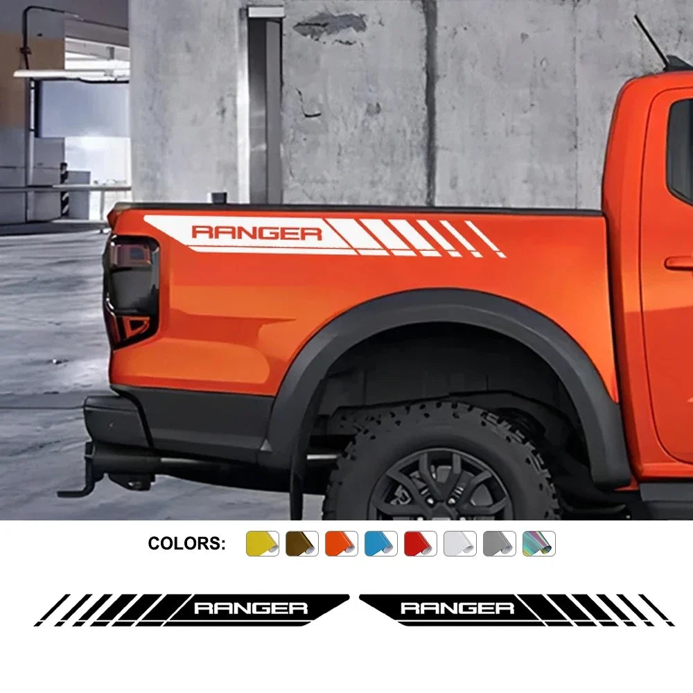 Ford Raptor Rear Decal Ford Ranger Raptor Rear Trunk Side Letter Vinyl Decal | Bold Film Grap ...