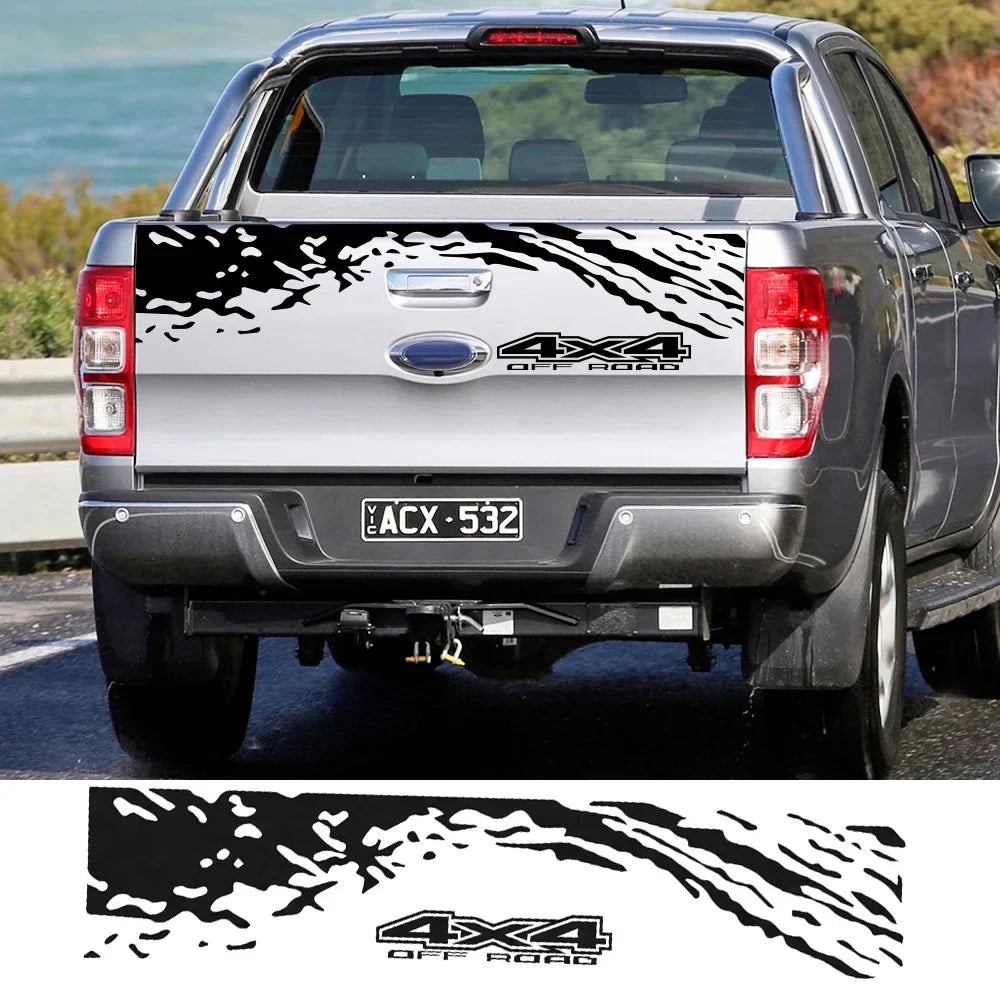 Universal 4x4 Off-Road Tailgate Decal | Fits Ford Ranger, Hilux, D-Max ...