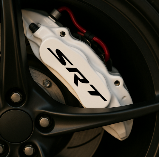 Dodge SRT Brake Caliper Decals – Universal Set of 8 (3"–6") | Quality Prints USA