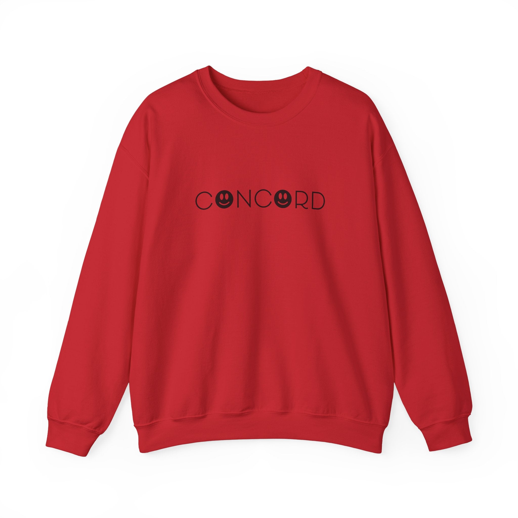 Concord North Carolina NC Smiley Face Crewneck Sweatshirt