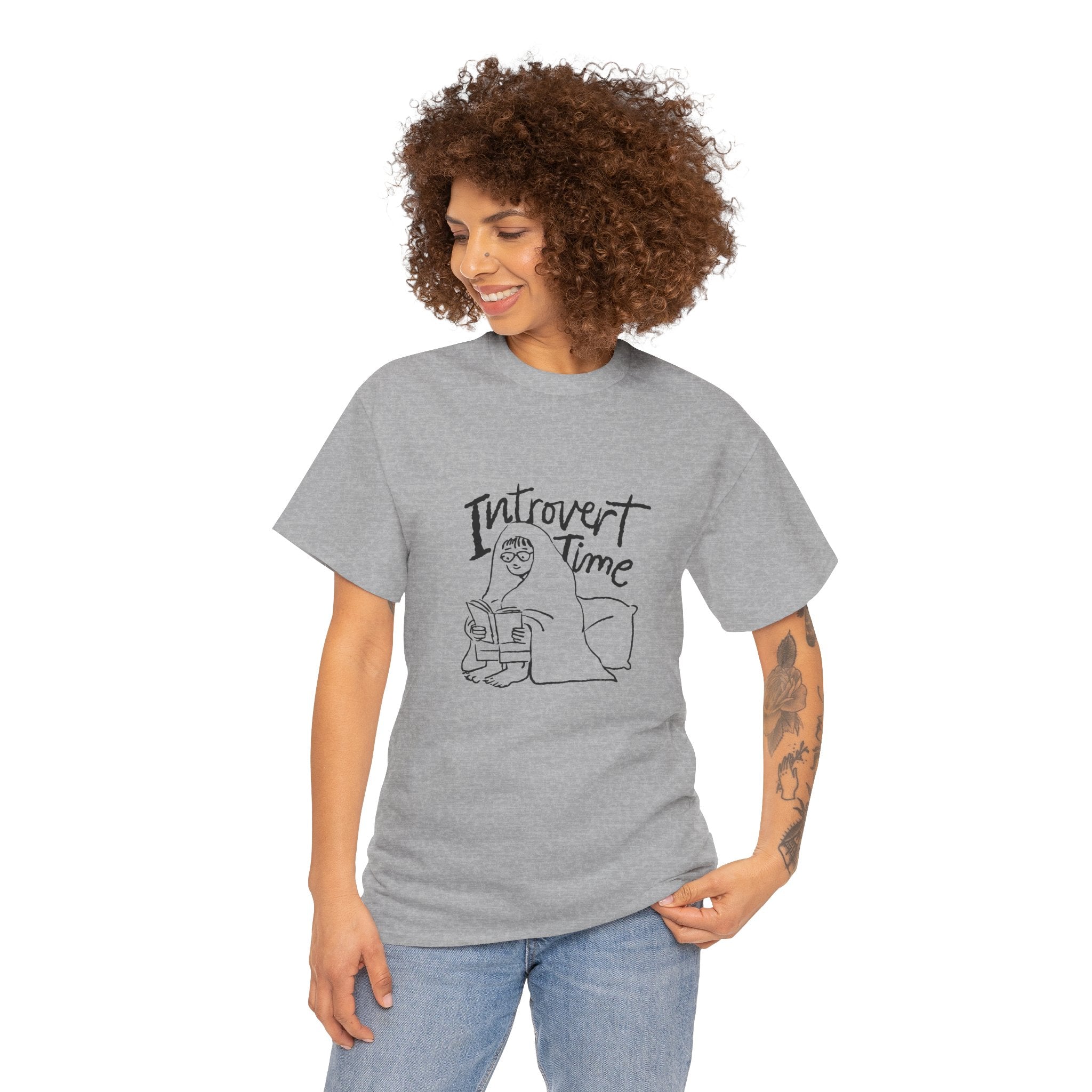 Introvert Time Funny Reading Unisex T-Shirt