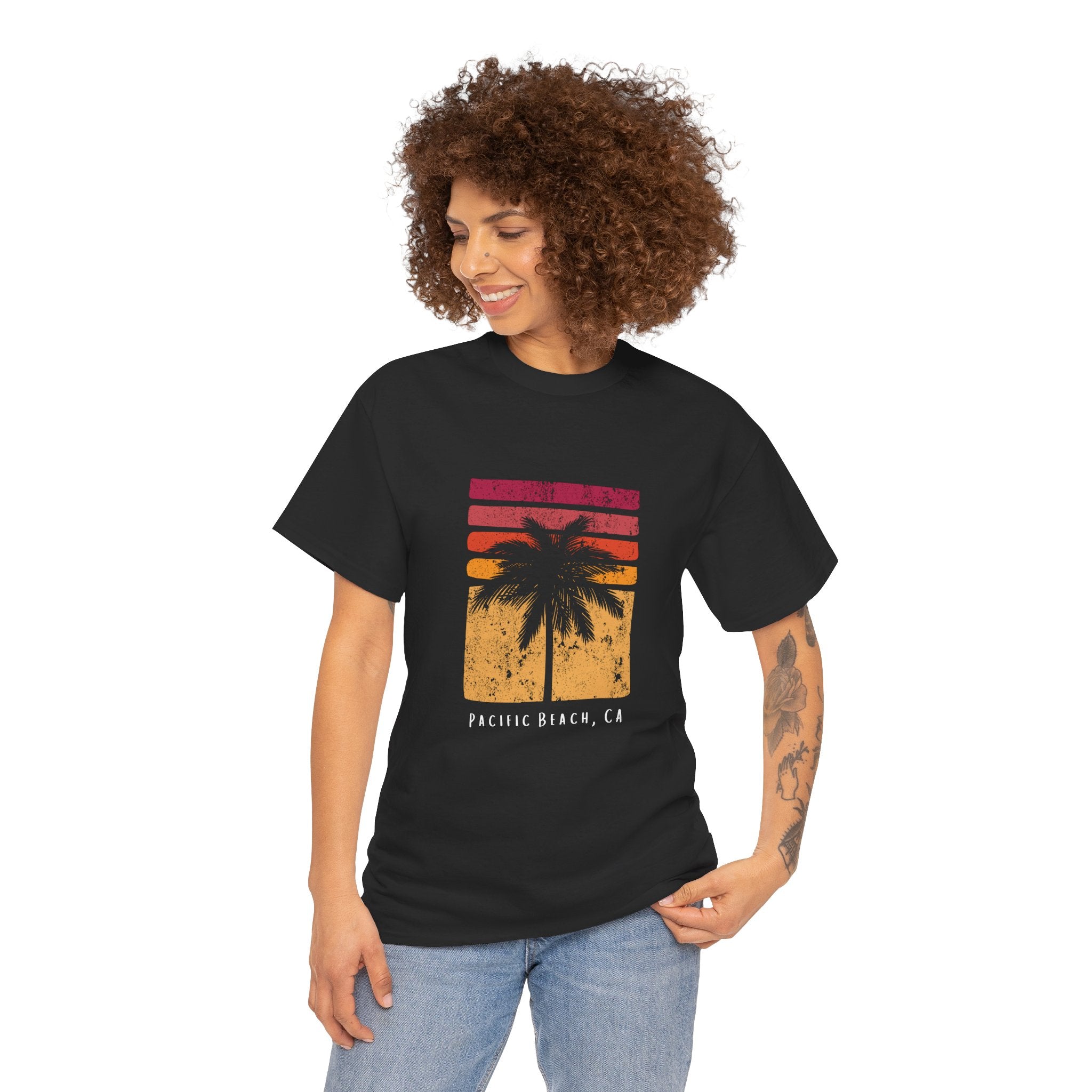 Pacific Beach PB San Diego CA Souvenir Travel Unisex Vintage Distressed T-Shirt