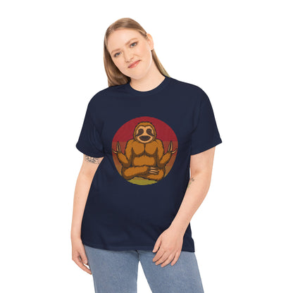 Sloth Meditating Yoga Unisex T-Shirt