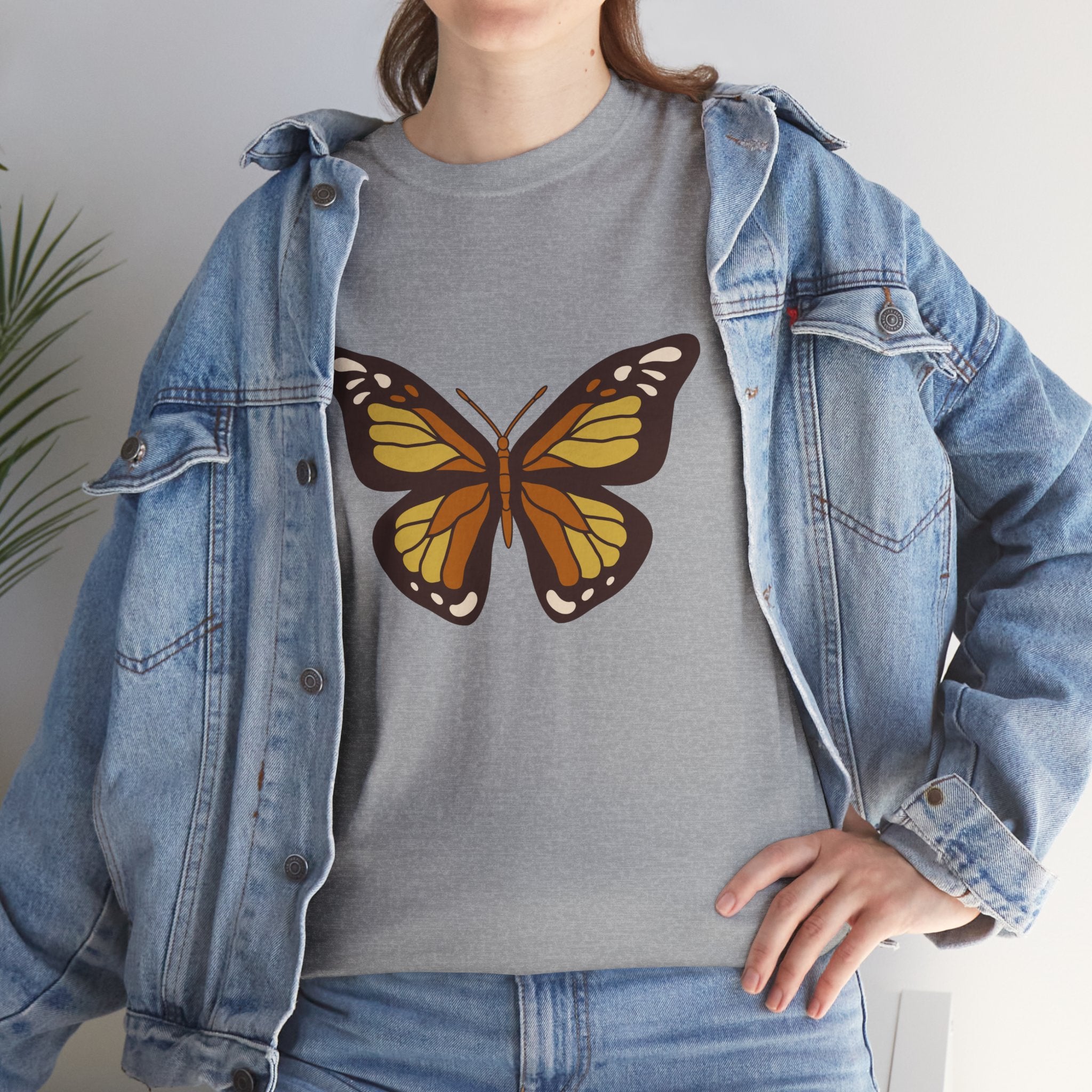 Cute Boho Retro Butterfly Unisex Graphic Novelty Shirt Tee