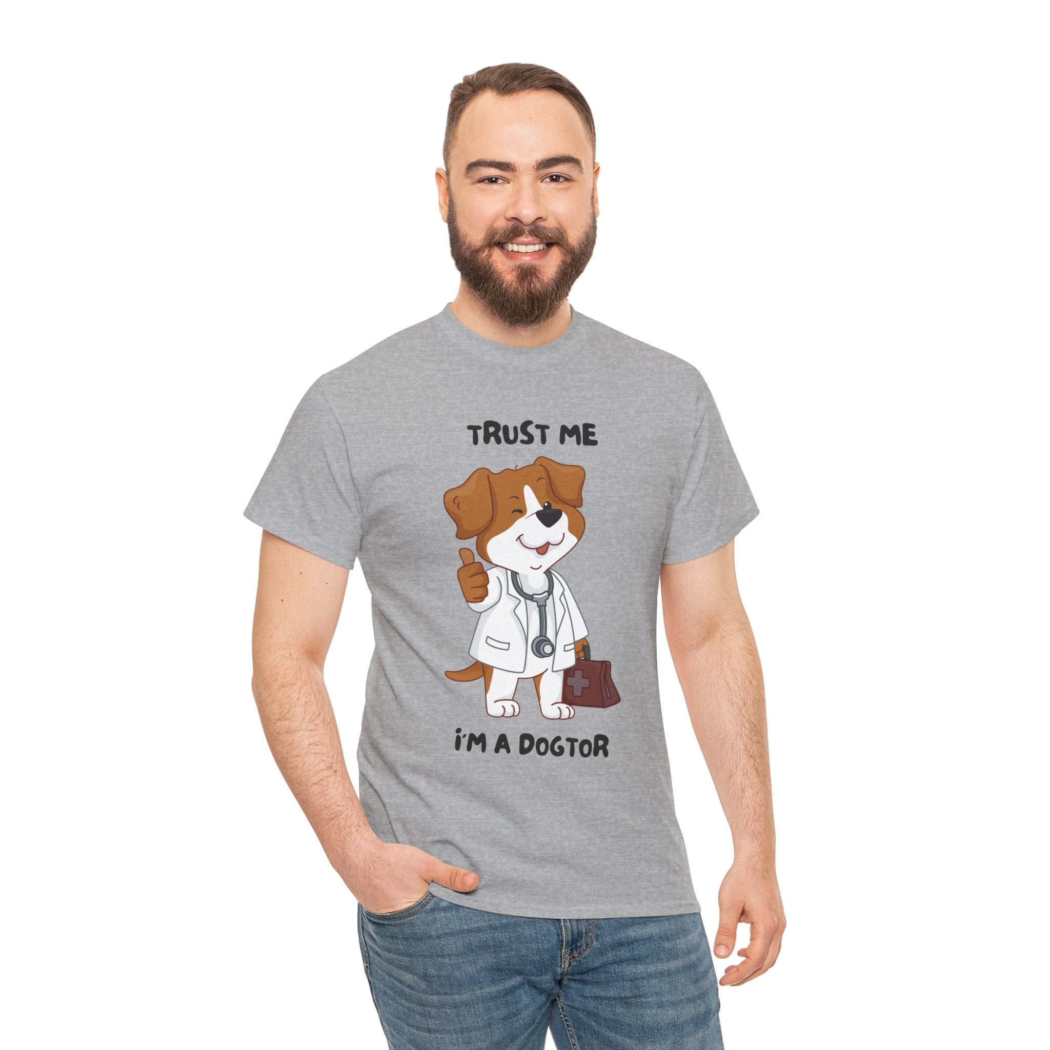 Trust Me I'm A Dogtor Funny Meme Graphic Novelty Gift Unisex T-Shirt