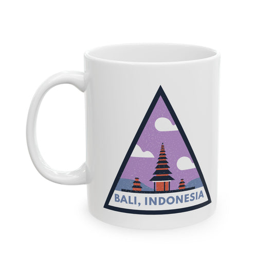 Bali Indonesia Souvenir Travel Gift Ceramic Coffee Mug