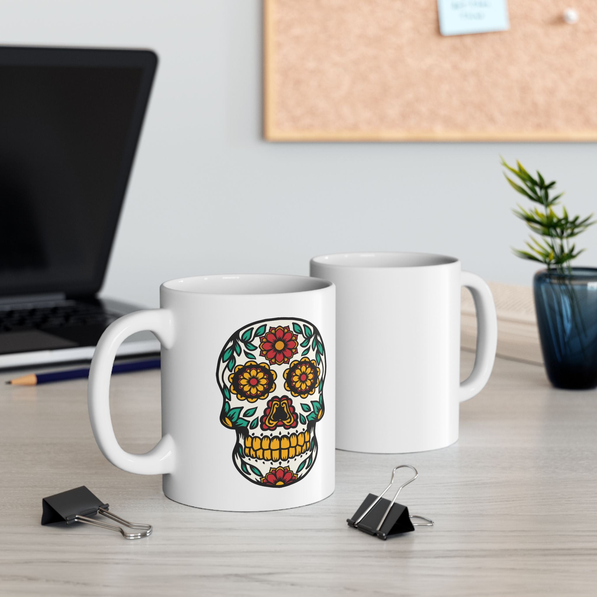 Sugar Skull Mexico Meme Coffee Ceramic Mug