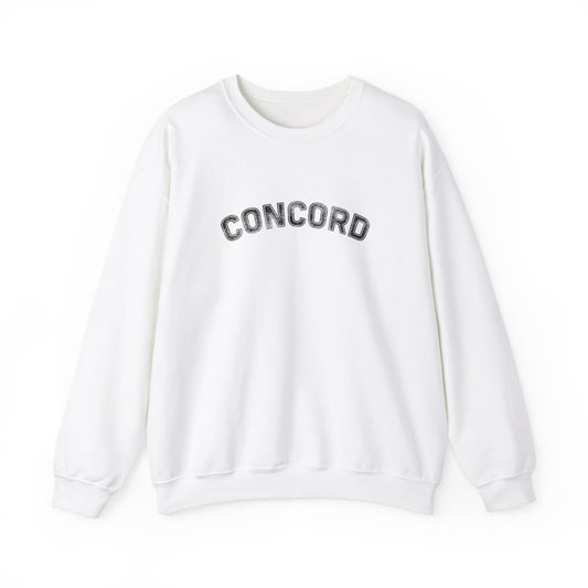 Concord North Carolina NC Curved Crewneck Sweatshirt