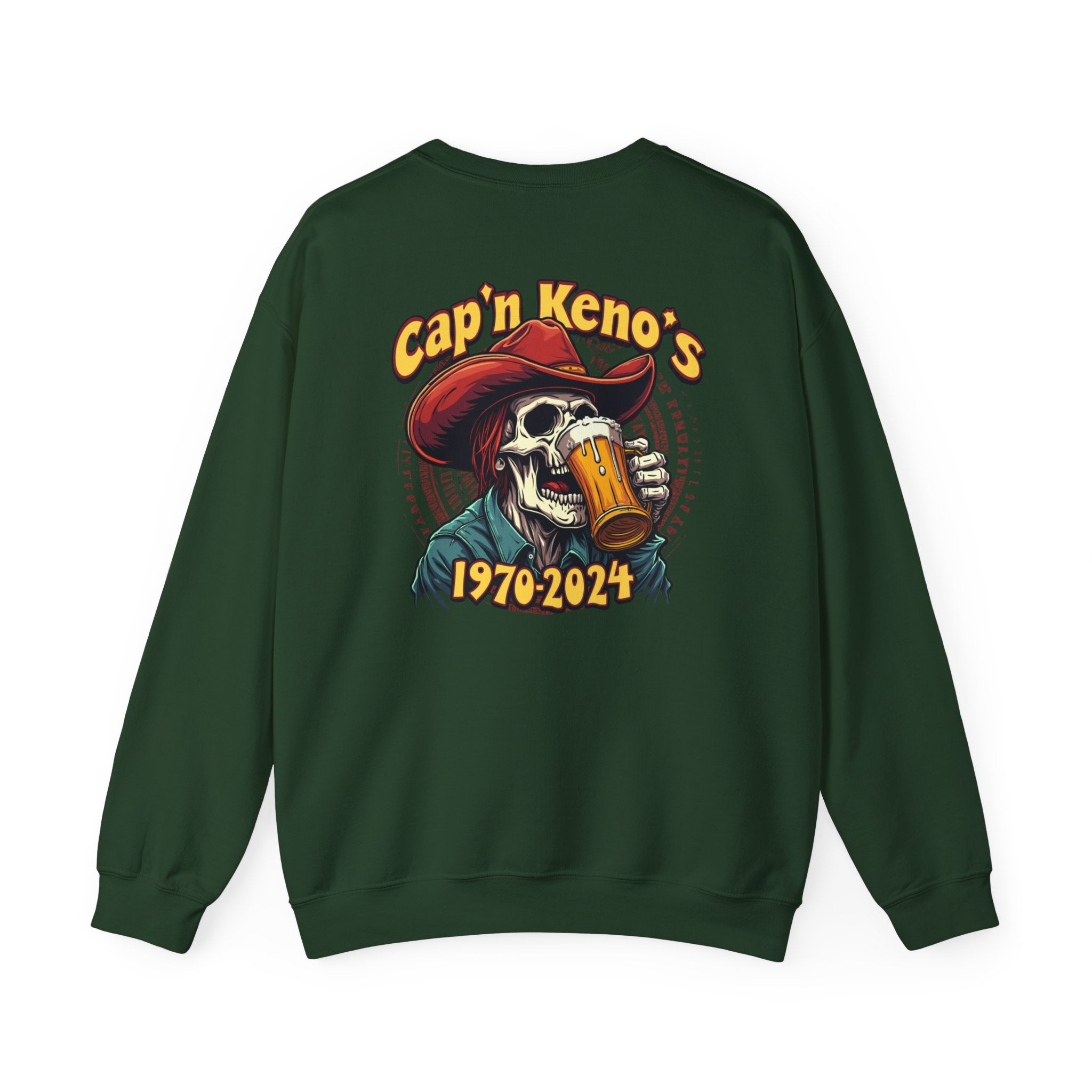 Cap'n Kenos Vintage Skull Graphic Sweatshirt