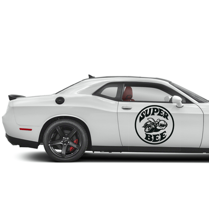 Dodge Super Bee Vinyl Decal Sticker – Classic Mopar Muscle Car Graphic – 12" to 45" Weatherproof for Charger, Challenger, or Window