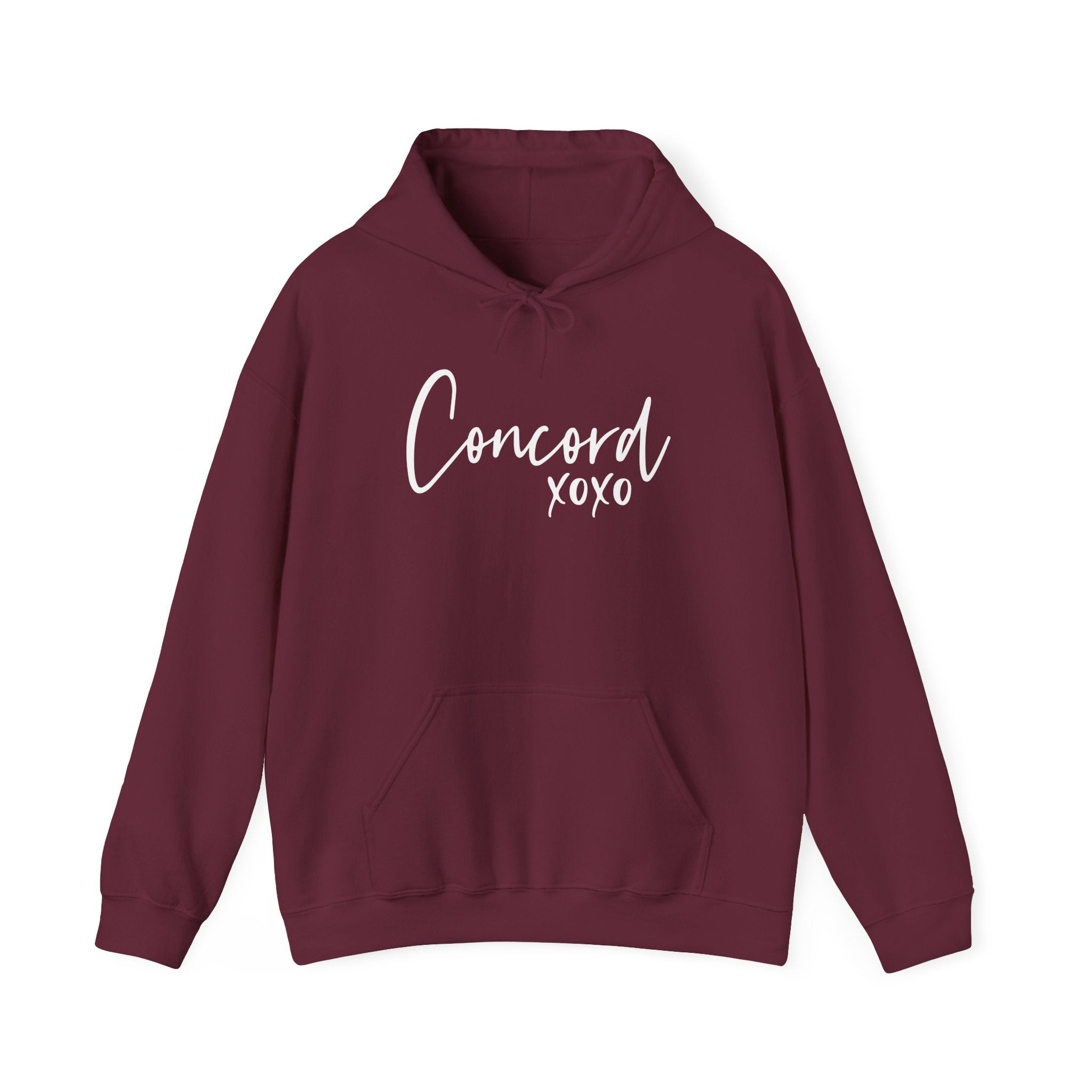 Concord North Carolina NC State Cursive Hoodie