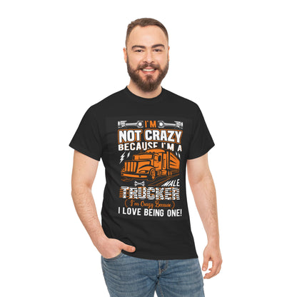 Mens Trucker Trucking Job Graphic Novelty T-Shirt