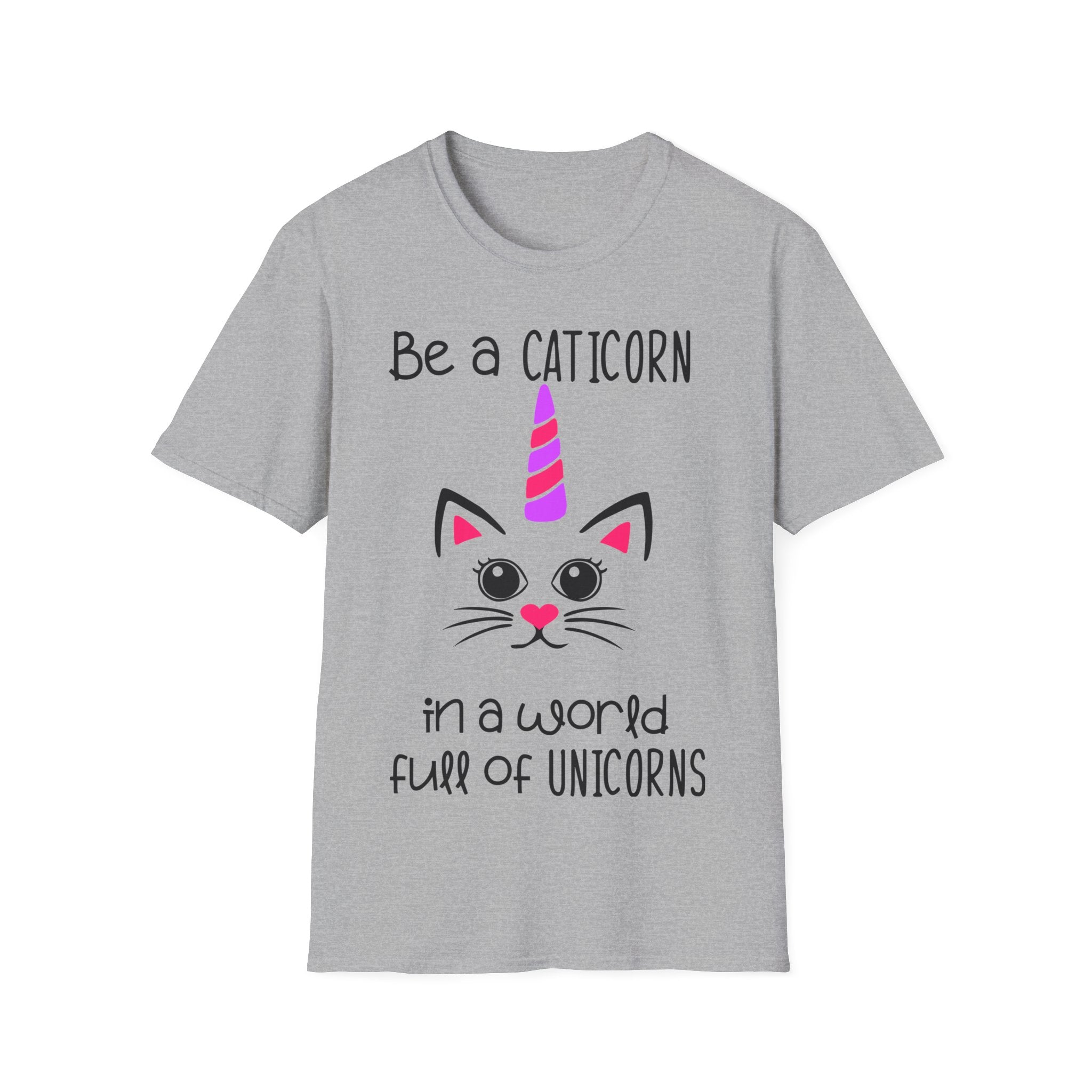 Women's Caticorn Unicorn Cute Cat Kitten Funny T-Shirt Humor Adult Gift Idea Tee