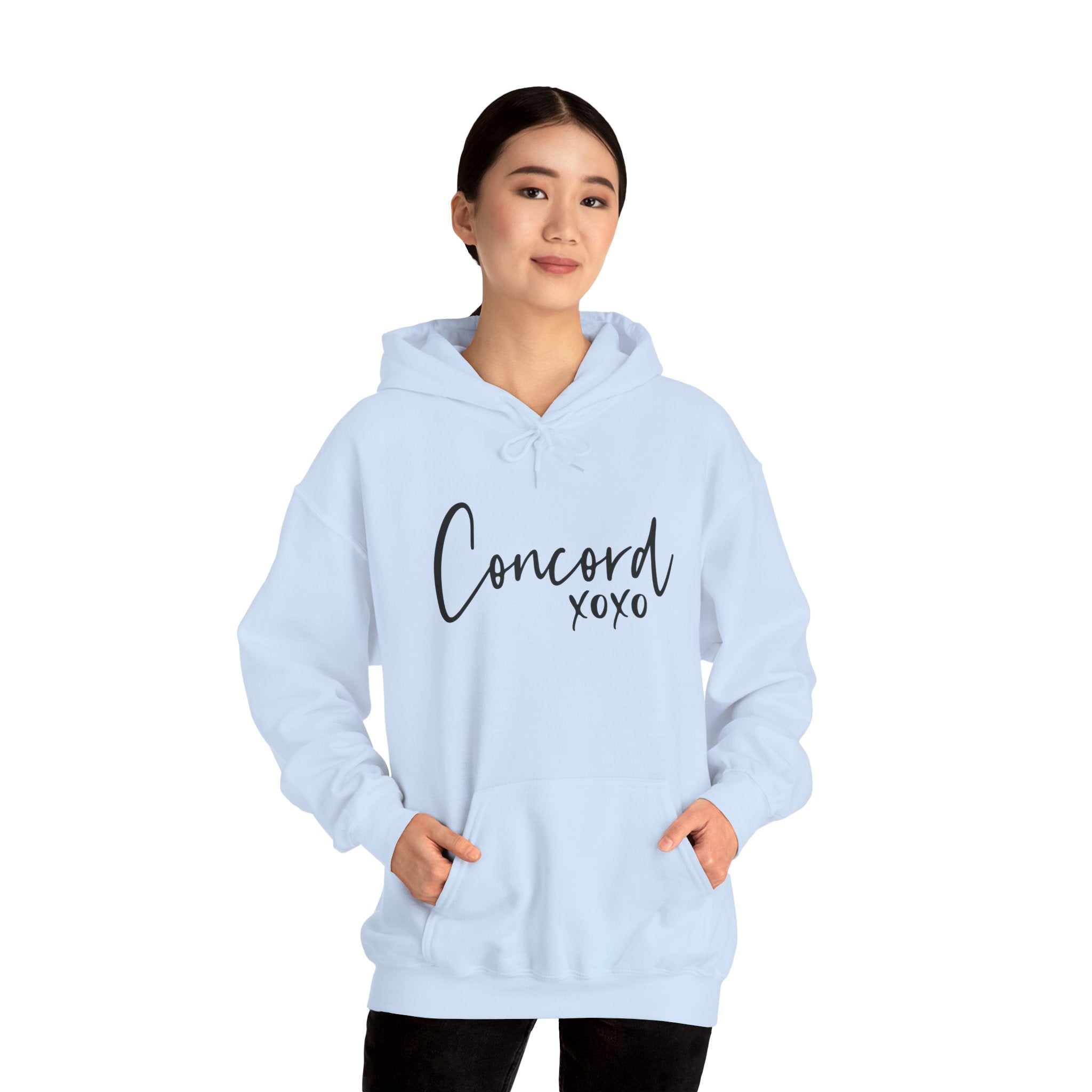 Concord North Carolina NC State Cursive Hoodie