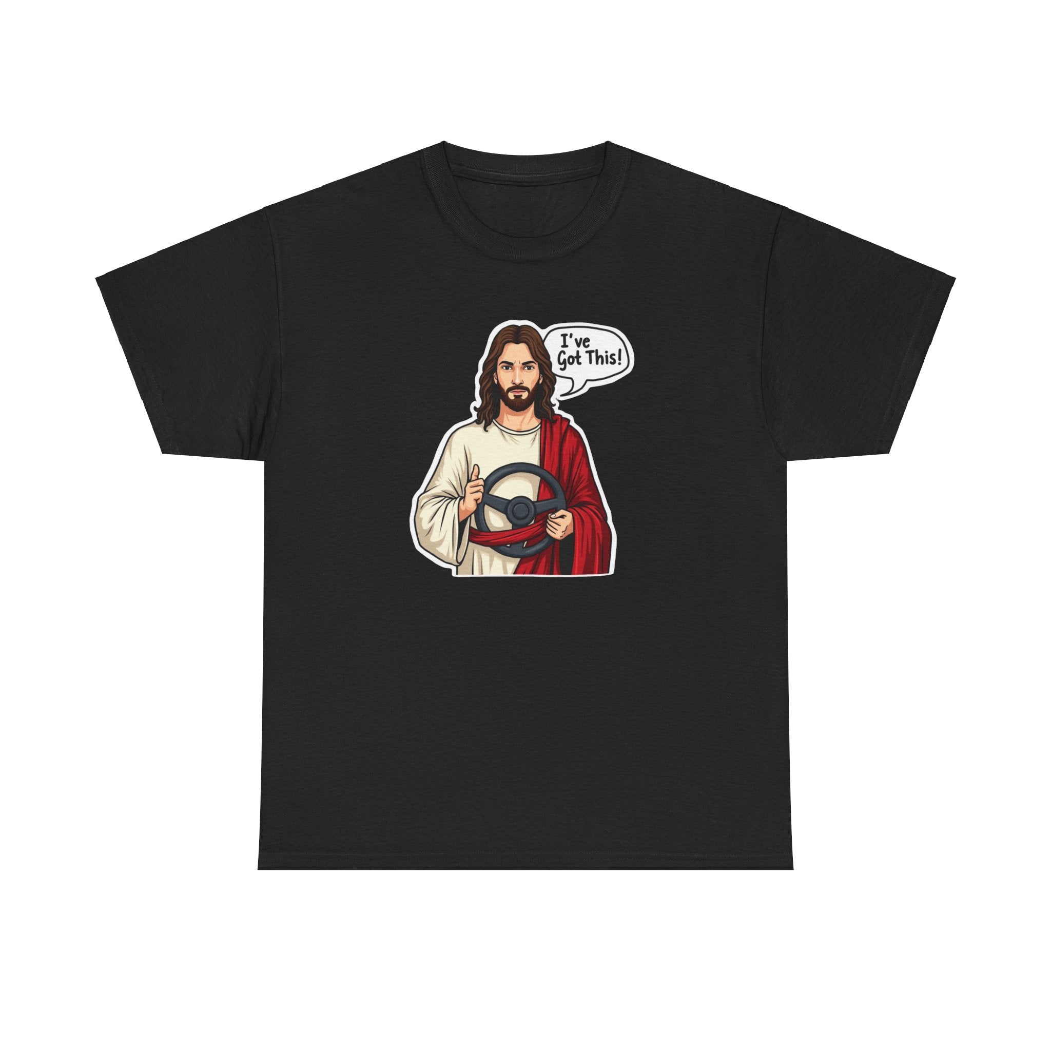 Funny Jesus JDM Car Unisex Tee, Sarcastic Graphic T-Shirt