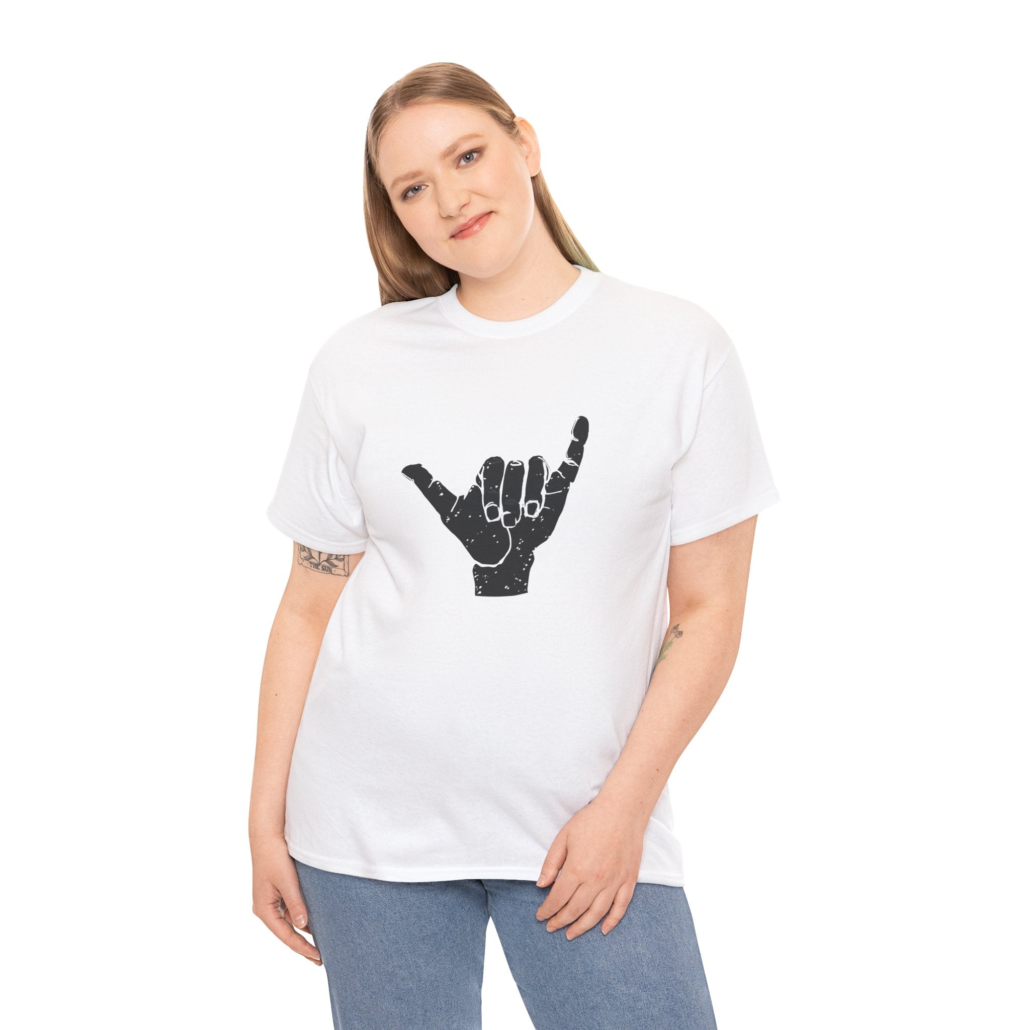 Shaka Gesture Surfing Mens Womens Unisex T-Shirt