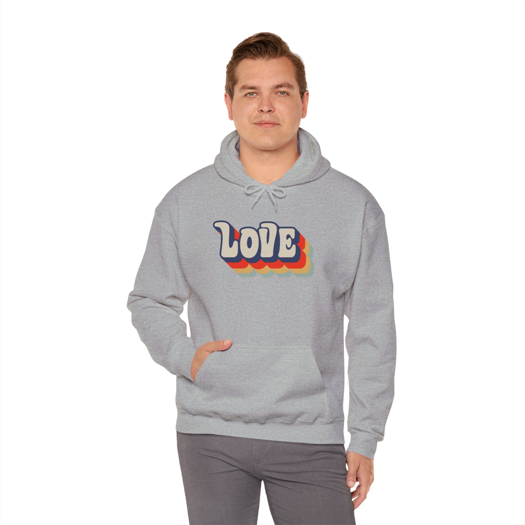 Love Retro Vintage Unisex Hoodie