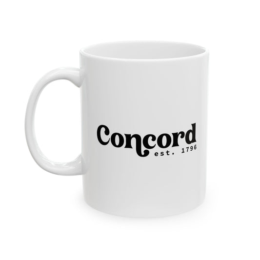 Concord North Carolina NC Est.1796 Ceramic Coffee Mug