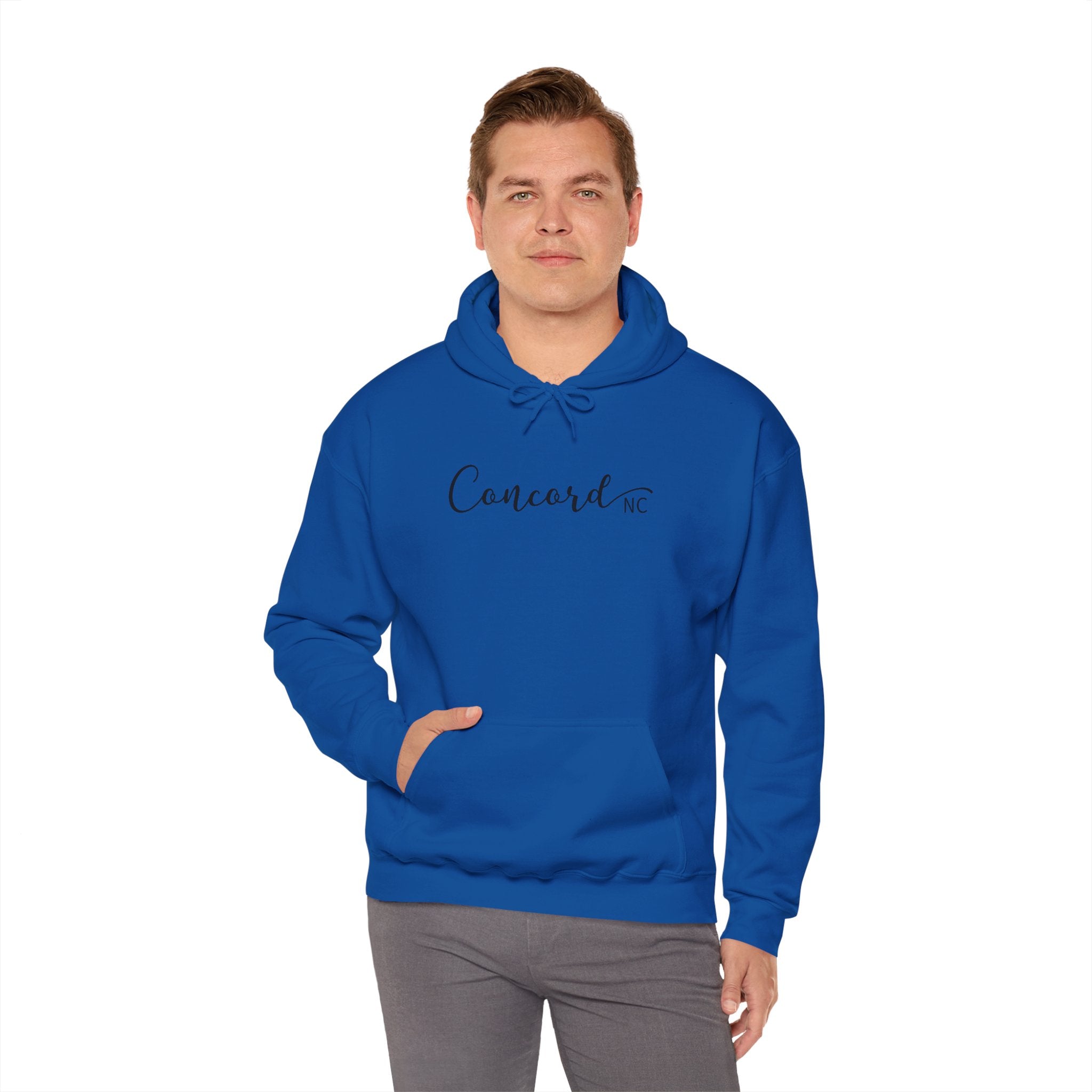 Concord North Carolina NC State Cursive Hoodie