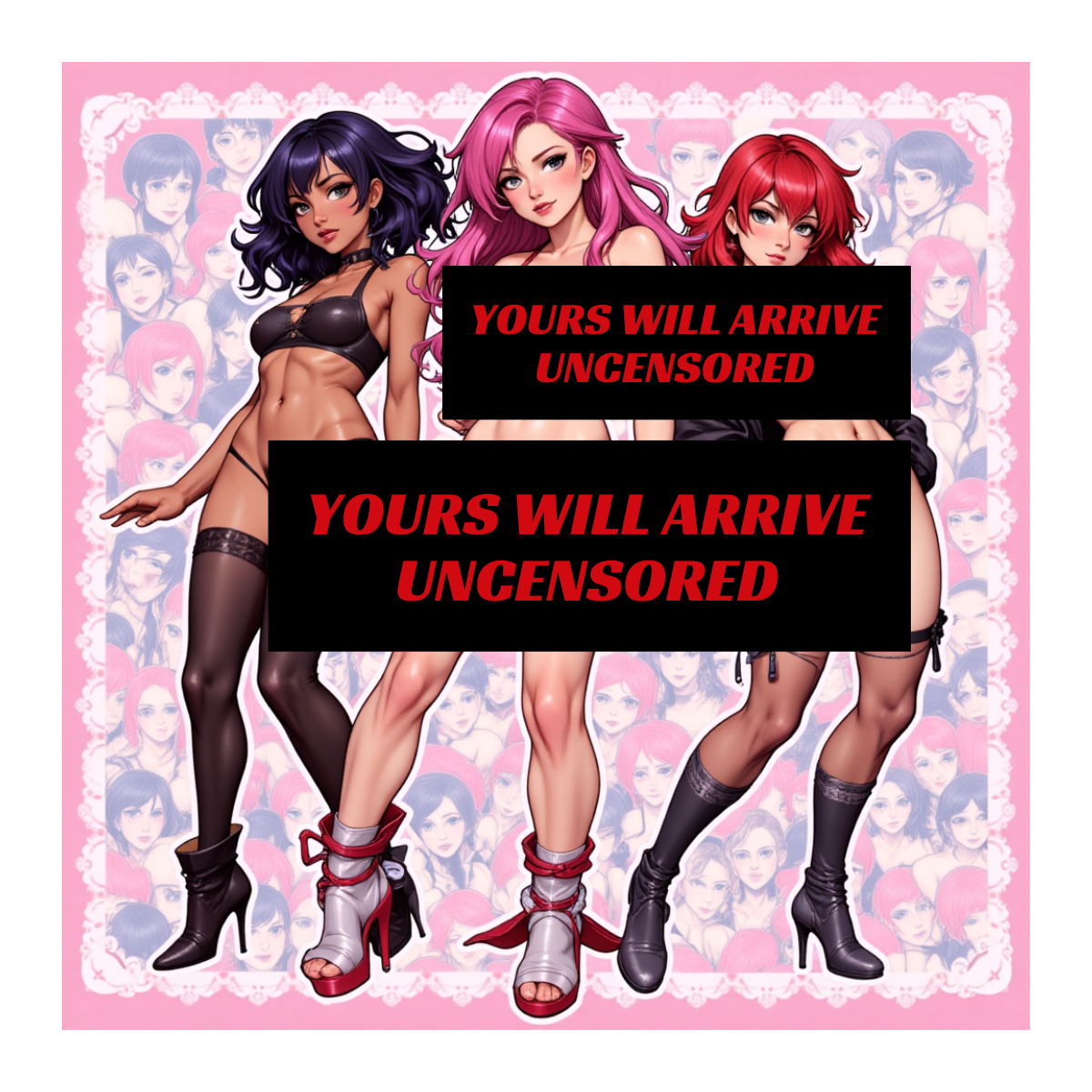 Sexy Nude Anime Sticker Cartoon Girls Fantasy 6